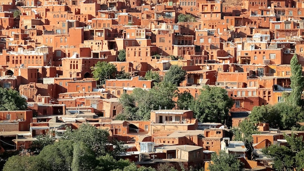 Aldeia de Abyaneh nas montanhas do Irã Antigo assentamento persa do patrimônio mundial do século VII