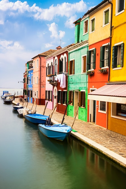 Aldeia de burano perto de venise