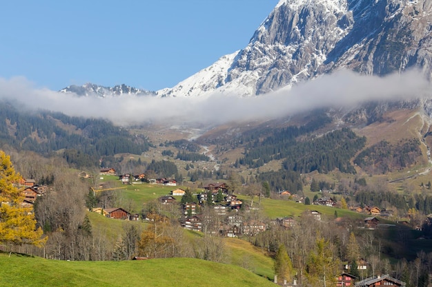 Aldeia de grindelwald na suíça