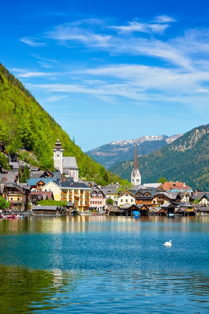 Aldeia de hallstatt, áustria