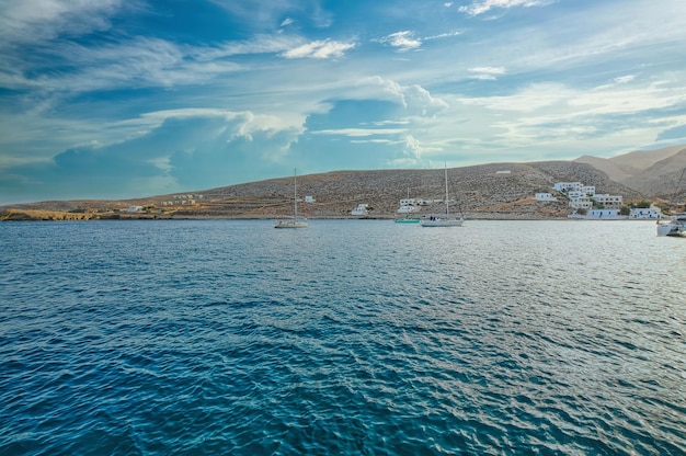 Aldeia de Karavostasi em Folegandros Grécia