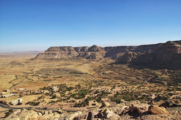 Aldeia de Tawila nas montanhas Iémen