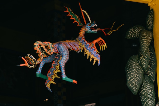 Foto alebrije artesanías mexicanas de animales fantásticos