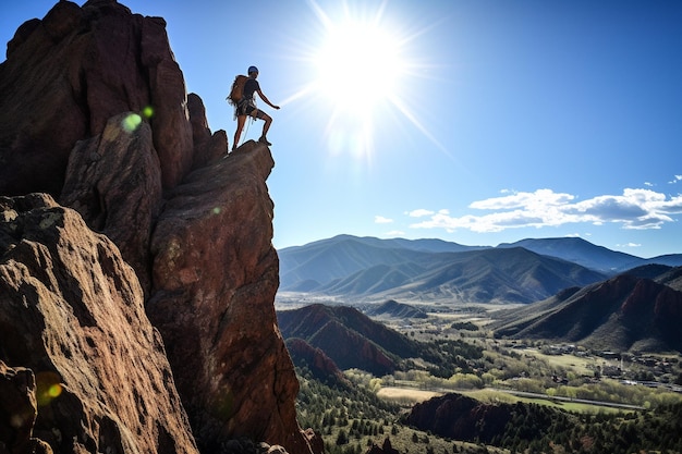 La alegoría de la subida Las leyendas de la ascensión Foto de escalada