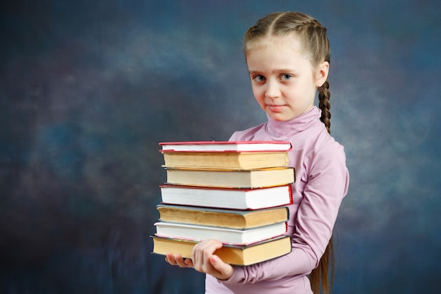 Alegre Colegiala Elemental Sostenga Manojo Libro