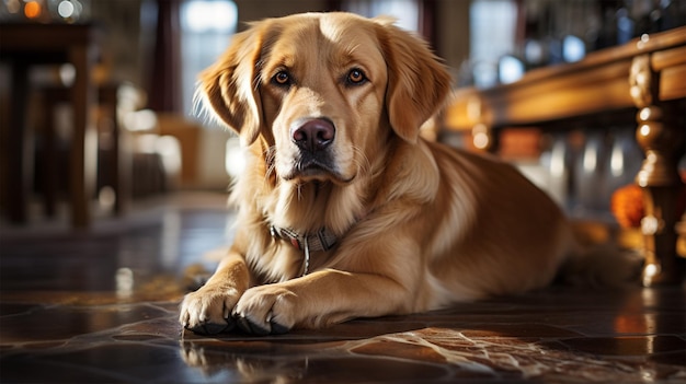 Alegre Labrador Retriever generativo ai