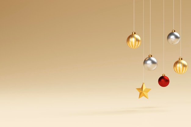La alegría de dar la bienvenida a un regalo como el año nuevo renderizado en 3D