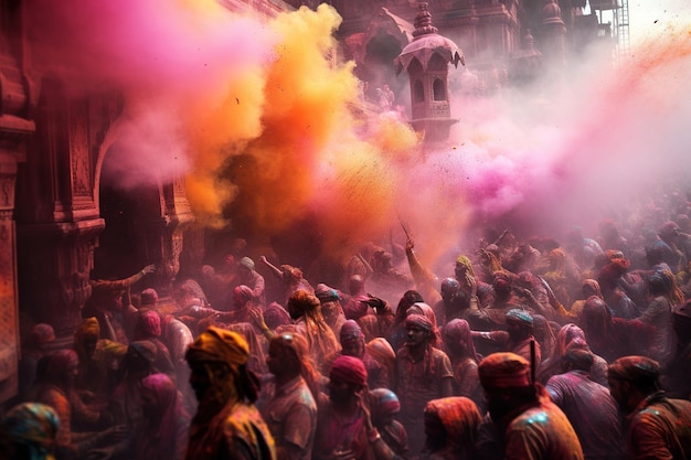 Além das Cores O Significado Espiritual de Holi Das Fogueiras às Explosões Coloridas A Evolução de Holi Ov