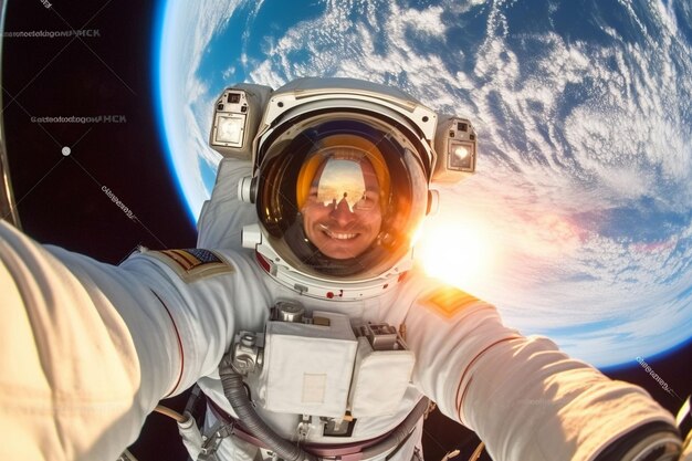 Foto além do cosmos um astronauta intrépido explora uma sala de aula no espaço desafiando os limites da educação