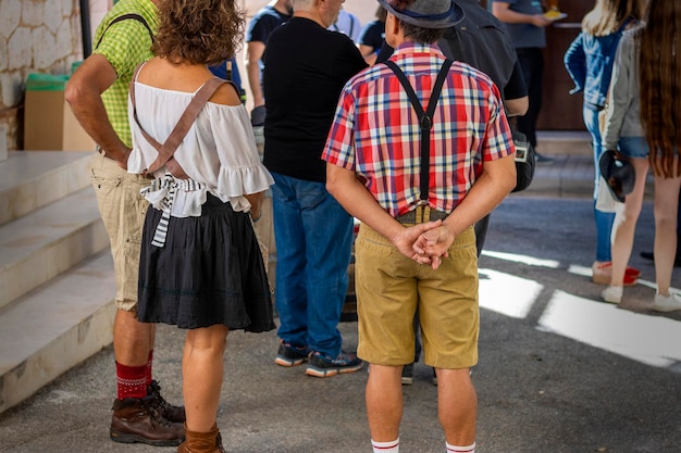 Alemanes en España celebrando la oktoberfest