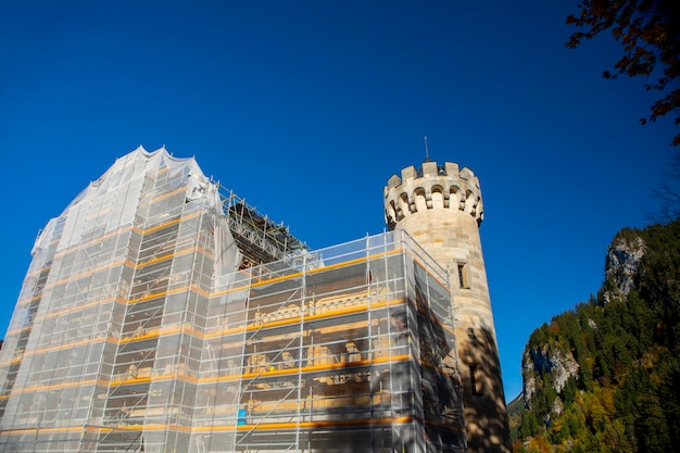 Alemanha bavaria famoso local histórico castelo neuschwanstein torre pináculo