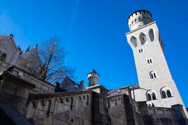 Alemanha bavaria famoso local histórico castelo neuschwanstein torre pináculo