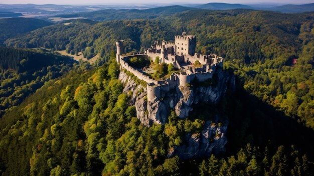 Foto alemania baviera pfronten vista aérea de las ruinas