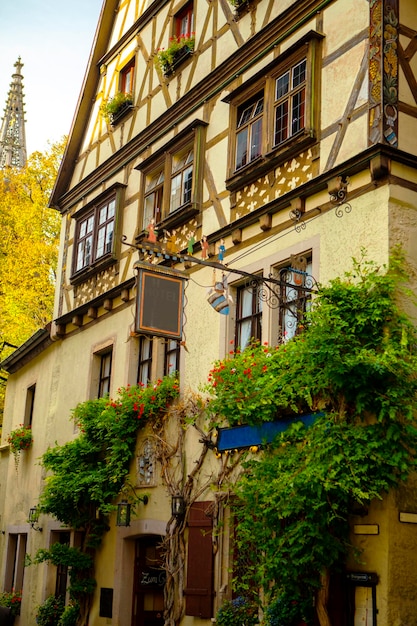 Alemania, Baviera, Rothenburg, edificios antiguos, castillos medievales