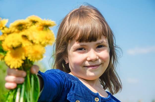 Alergia estacional en un niño