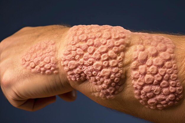 Foto alergia humana vermelha erupção médica mão pele dermatologia doença do corpo saúde