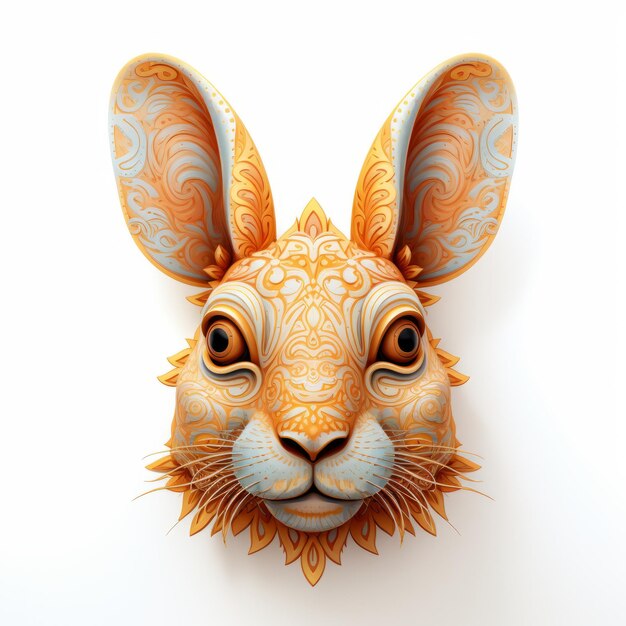 Alex Gross Rabbit Dibujo 8k Uhd Detalles extremos Diseño de color natural