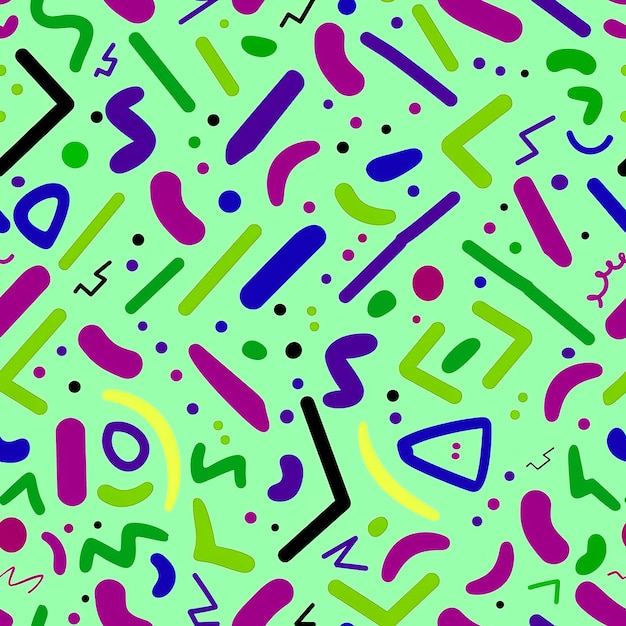 alfabeto colorido con números y letras en un fondo verde