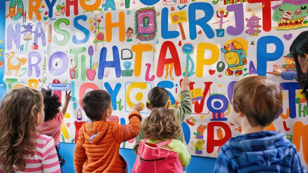 Alfabeto escolar de los estudiantes