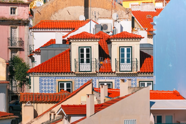 Alfama an einem sonnigen Nachmittag, Lissabon, Portugal