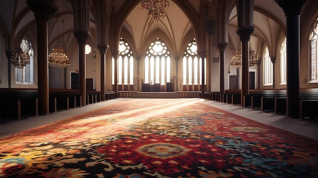 alfombra en la iglesia