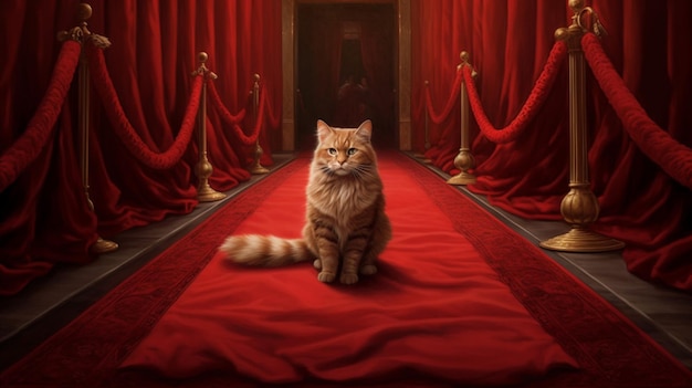 Alfombra roja para el gato famoso