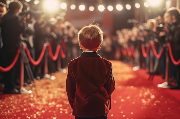 Alfombra roja infantil Generar IA