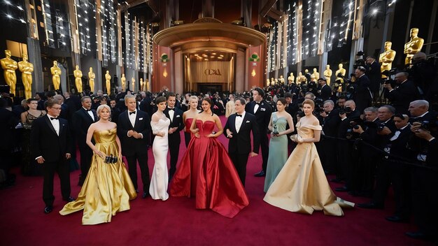 en la alfombra roja de los Oscars