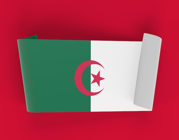 Algerien Ribbon Banner