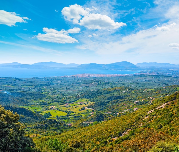 Alghero-Küstenlinie gesehen von oben Sardinien