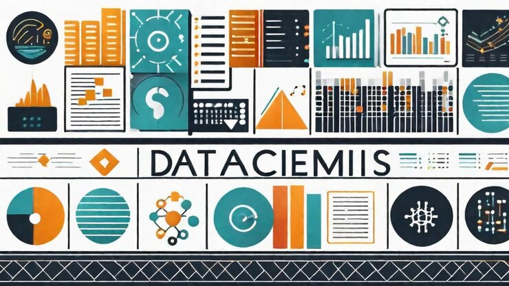 Foto algoritmos intrincados de la ciencia de datos