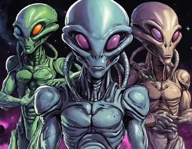 Alien criatura desconhecida UFO civilização extraterrestre forma de vida humanoide universo