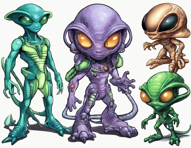 Alien criatura desconhecida UFO civilização extraterrestre forma de vida humanoide universo