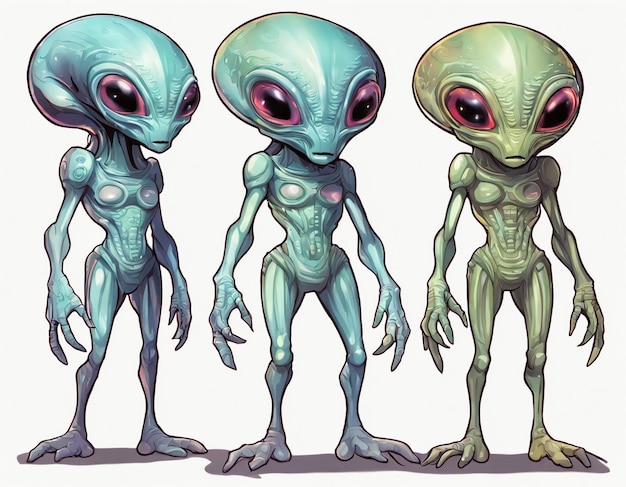 Alien criatura desconocida OVNI civilización extraterrestre forma de vida humanoide universo