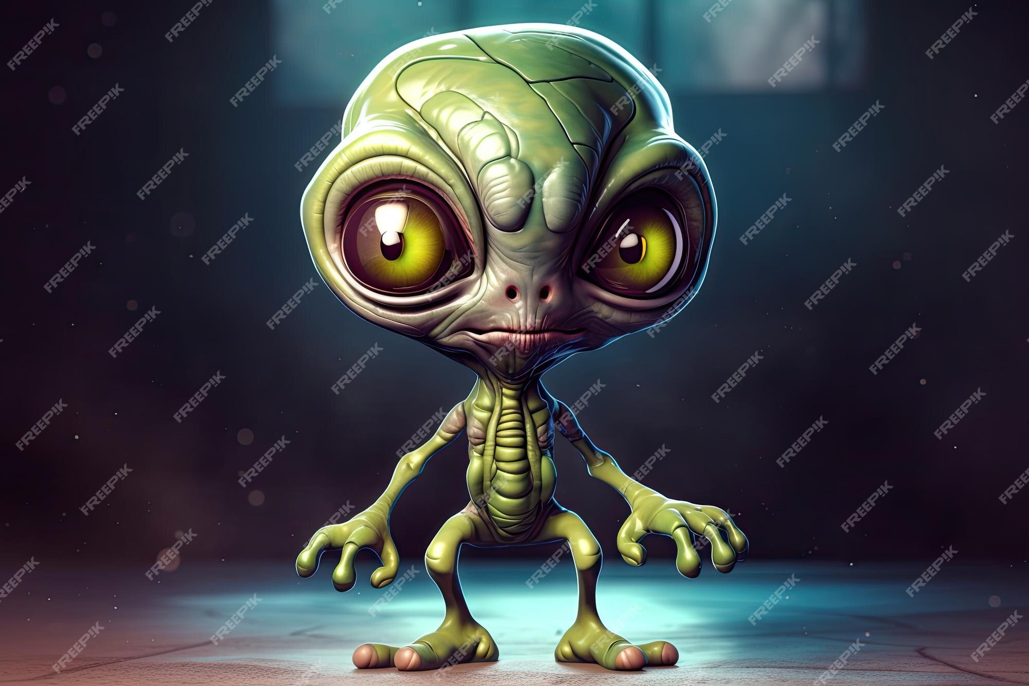 Estilo De Quadril Alienígena Cuspindo Olhos De Fumaça Laranja PNG , Alien,  Desenho Animado, Olhos Grandes Imagem PNG e PSD Para Download Gratuito