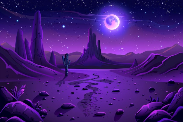 Alien noite planeta paisagem espaço jogo de fundo