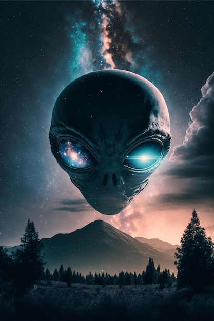 Alien UFO Abbildung