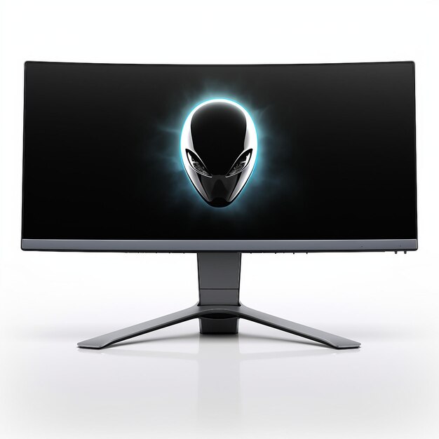 Alienware auf weißem Hintergrund