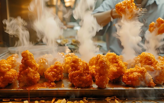 Foto alimentação de grupo de pessoas buffet de comida interior em restaurante