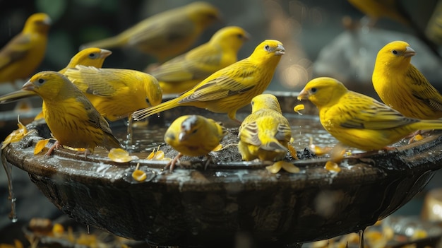Alimentación de las aves canarias IA generativa
