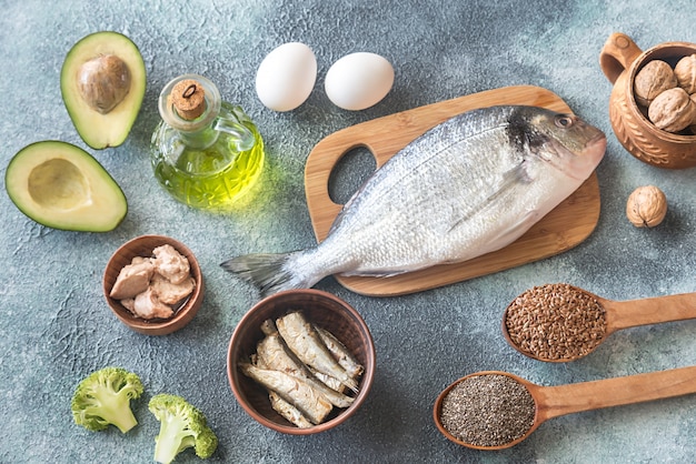 Alimentos com gorduras Omega-3