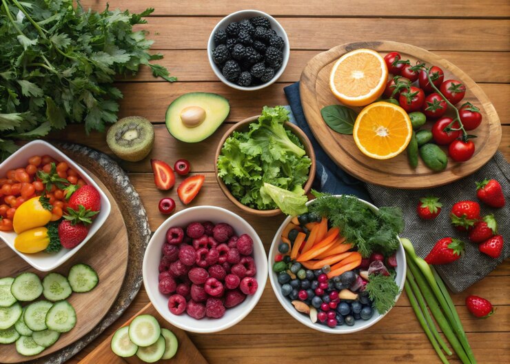 Alimentos deliciosos y saludables