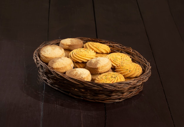 Alimentos dulces indios Nankhatai o galletas