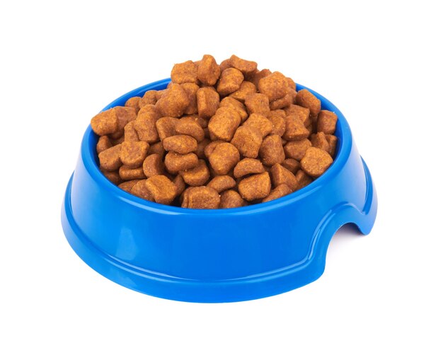 Alimentos para mascotas en blanco