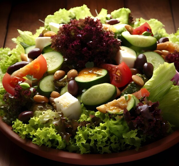 Foto alimentos naturais para saladas