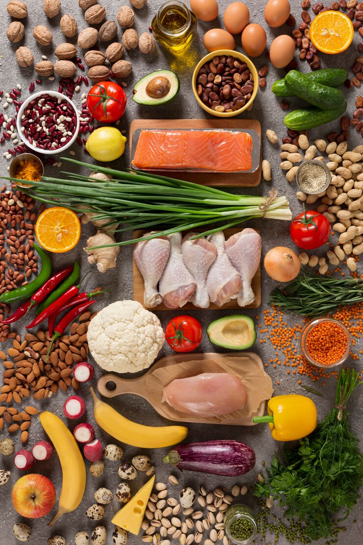 Foto alimentos orgânicos para uma dieta saudável