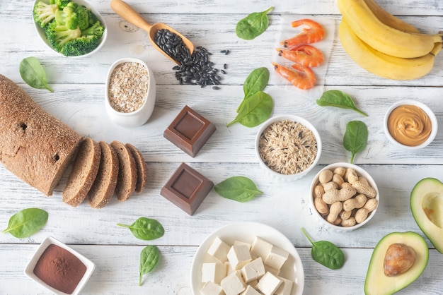 Foto alimentos ricos em magnésio