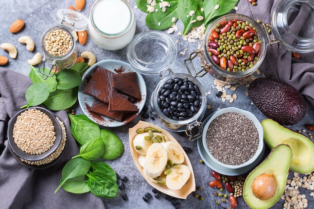 Foto alimentos ricos en magnesio alimentación y dietas saludables