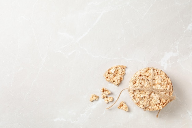 Alimentos saludables alimentos para la dieta y la pérdida de peso pan crujiente