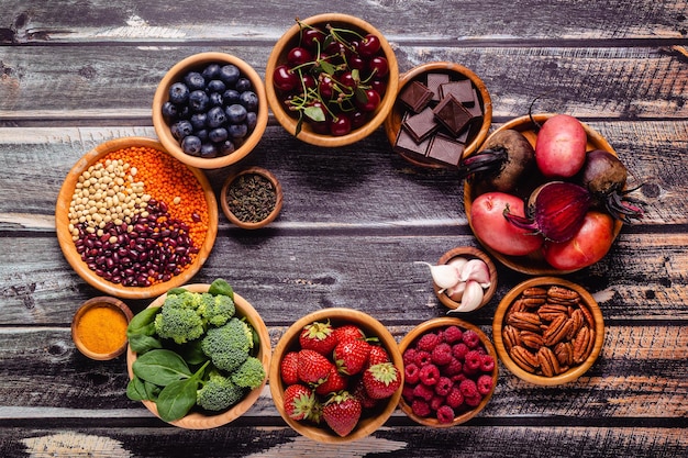 Alimentos saludables ricos en antioxidantes